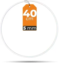 obrecz-biala-do-lapacza-snow-40-cm-5-mm-mega-mocna