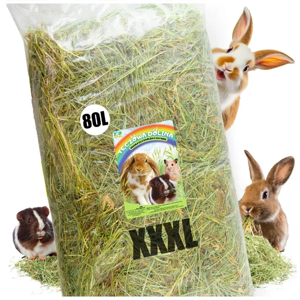 SIANO DLA KRÓLIKA ŚWINKI MORSKIEJ NATURALNE PACHNĄCE DUŻA PACZKA XXXL