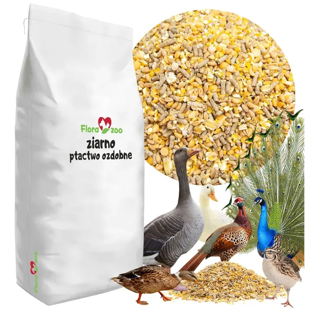 NATURALNA KARMA PASZA ZIARNO KRUSZONA DROBNA DLA KACZEK GĘSI PRZEPIÓRKI PAW