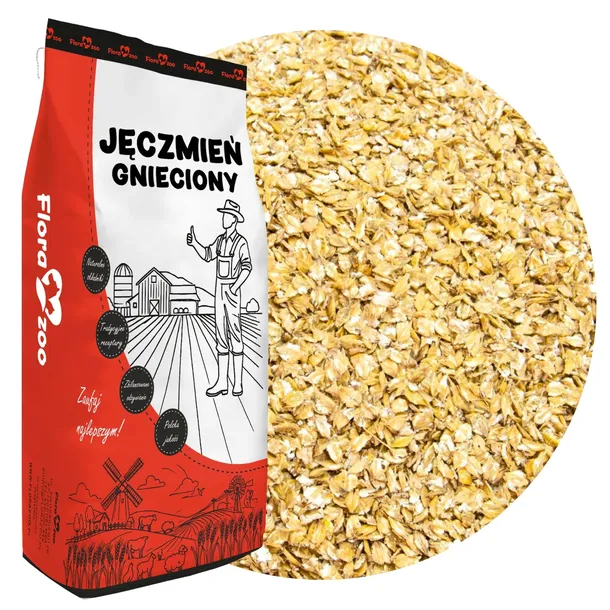 JĘCZMIEŃ GNIECIONY PASZA KARMA DROBNA ZIARNO DLA KUR GOŁĘBI KÓZ OWIEC KONI