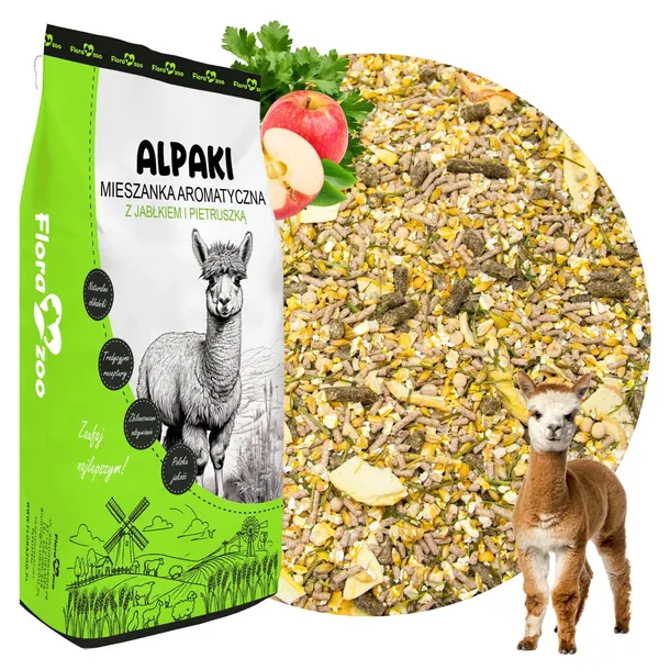 KARMA PASZA NATURALNA MIESZANKA ZBILANSOWANA WITAMINY DLA ALPAK
