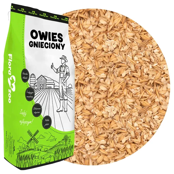 OWIES GNIECIONY PASZA KARMA DROBNA ZIARNO DLA KUR GOŁĘBI KÓZ OWIEC KONI