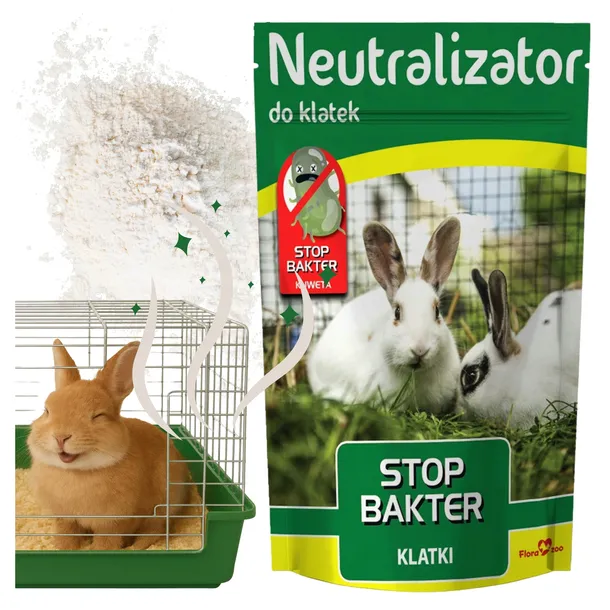 NEUTRALIZATOR ZAPACHU PREPARAT DO KLATKA DOMEK KRÓLIKA GRYZONI PTAKÓW