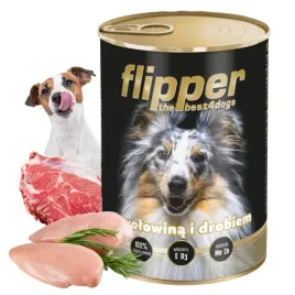 mokra-karma-flipper-z-wolowina-drobiem-dolina-noteci-400g-dla-psa