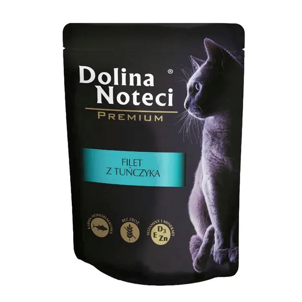 DOLINA NOTECI PREMIUM MOKRA KARMA FILET Z TUŃCZYKA DLA KOTA 85G