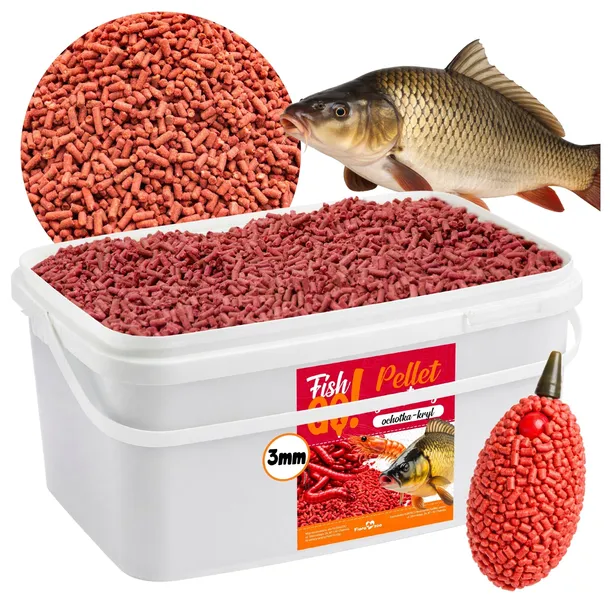 PELLET ZANĘTOWY 3mm OCHOTKA KRYL MOCNY AROMAT method feeder ZANĘTA NA RYBY