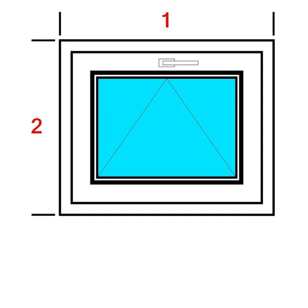 OKNO PCV 550x450 U BIAŁE