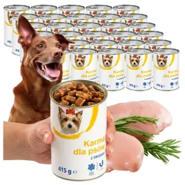 duzy-zestaw-30x415g-mokra-karma-kawalki-z-drobiem-w-sosie-witaminy-dla-psa
