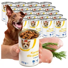 duzy-zestaw-20x415g-mokra-karma-kawalki-z-drobiem-w-sosie-witaminy-dla-psa