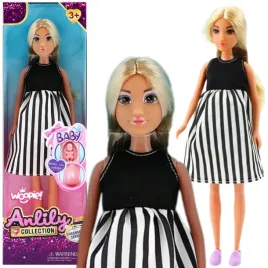 woopie-royal-lalka-lily-w-ciazy-sukienka-w-czarno-biale-paski