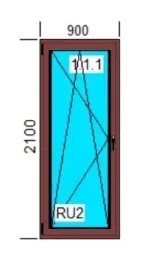 okna-pcv-900x2100-ru-zewn-orzech-lewe