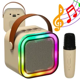 glosnik-do-karaoke-zestaw-z-1-mikrofonem-bezowy