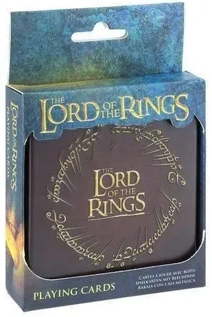 Karty do Gry WŁADCA PIERŚCIENI - LORD of the RINGS w Metalowym Pudełku