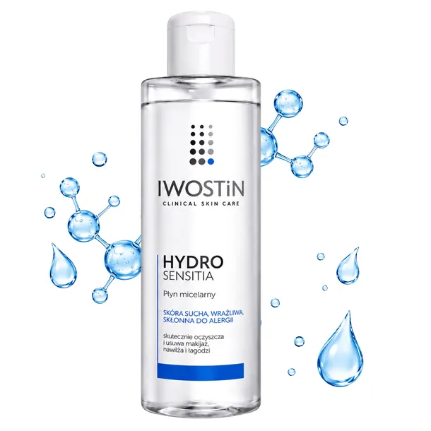 Iwostin Hydro Sensitia Płyn Micelarny Skóra Sucha Wrażliwa do Twarzy 215 ml