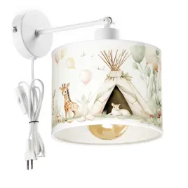 dziecieca-lampa-scienna-kinkiet-lesna-przygoda-z-pastelowym-abazurem-z-wtyc