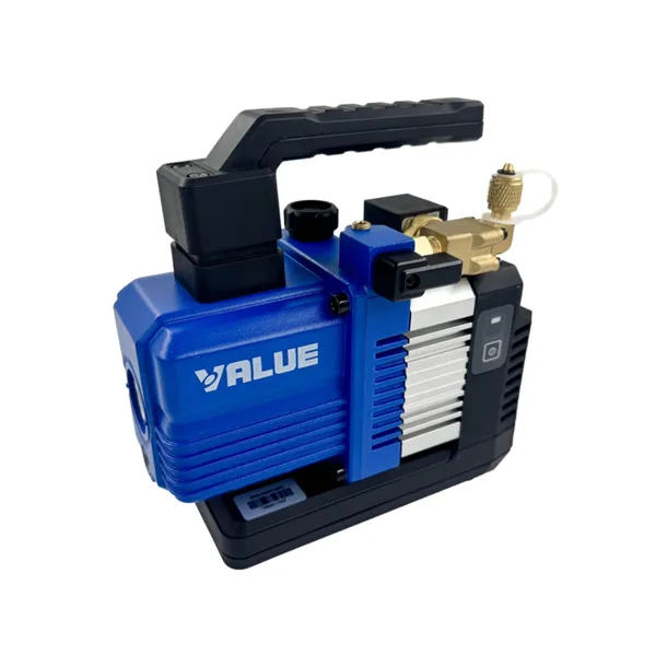 Pompa próżniowa akumulatorowa VALUE VRP-2DLi-V 56l/min z elektrozaworem (we