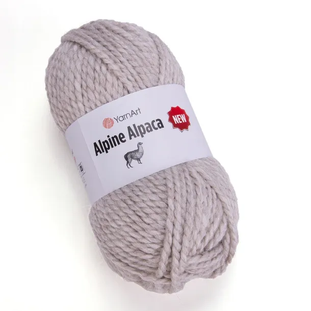 150g alpaka, wełna, akryl YarnArt Alpine Alpaca gruba 1430 beż