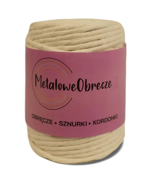 Sznurek bawełniany 5mm 50m KOLORY do makramy EKO