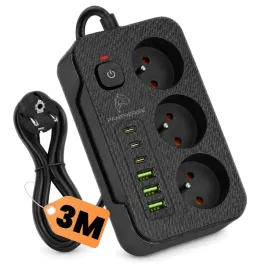 listwa-zasilajaca-przedluzacz-pantherise-4gniazda-3xusb-a-1x-usb-c-kabel-5m