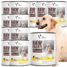 mokra-karma-dla-psow-doroslych-indyk-raw-paleo-12-x-puszka-800g