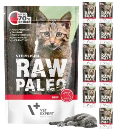 raw-paleo-sterilised-mokra-karma-dla-kota-monoprotein-wolowina-12-x-100g