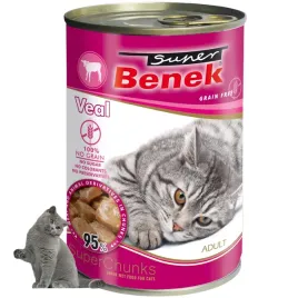 super-benek-bezzbozowe-kaski-z-cielecina-w-sosie-dla-kota-415g
