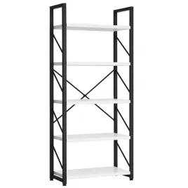 regal-stojacy-na-ksiazki-bialy-czarny-160-cm-wysokosci