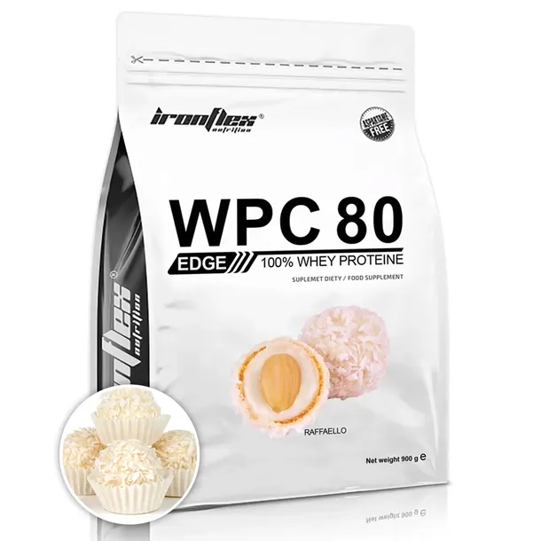 IRONFLEX WPC 80 EDGE 909g BIAŁKO SERWATKOWE WHEY PROTEIN ODŻYWKA BIAŁKOWA