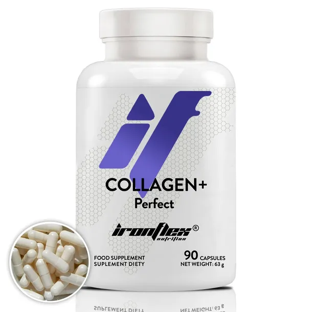 IRONFLEX KOLAGEN 90 kapsułek KWAS HIALURONOWY GLUKOZAMINA + WIT C COLLAGEN