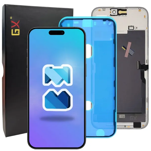 WYŚWIETLACZ DO IPHONE 15 PRO MAX LCD A3106 + USZCZELKA SOFT OLED 120HZ GX