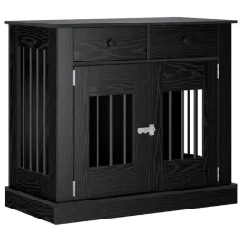 meble-na-klatke-dla-psa-czarny-dab-90-x-475-x-80-cm