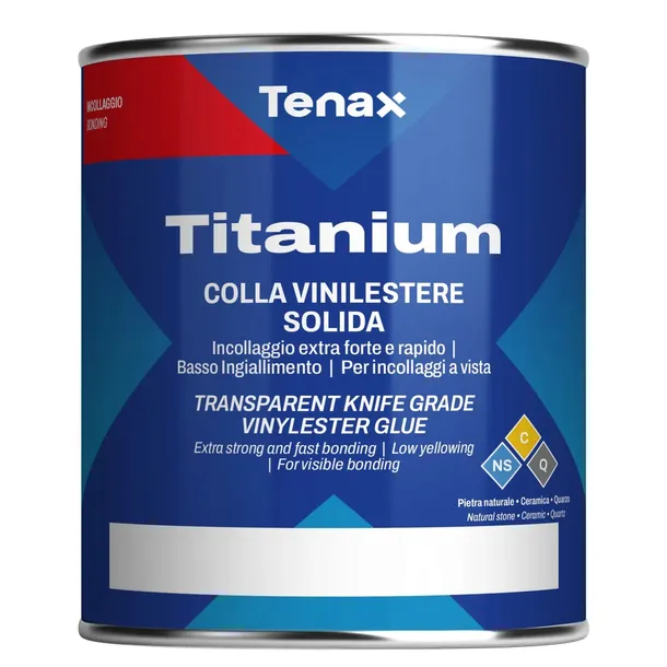 TENAX Klej TITANIUM Black bardzo mocny 1lt. do spieków i kamienia