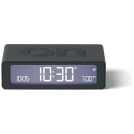 budzik-dwustronny-lexon-flip-mini-z-usb-c-akumulatorowy-maly-ciemnoszary