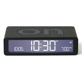 budzik-dwustronny-lexon-flip-classic-z-usb-c-akumulatorowy-czarny