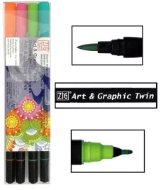 pisaki-dwustronne-brush-twin-zig-kuretake-4-kol