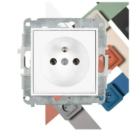gniazdo-pojedyncze-z-uziemieniem-16a-250v-bialy-mat-25mgp-1z-karlik-mini