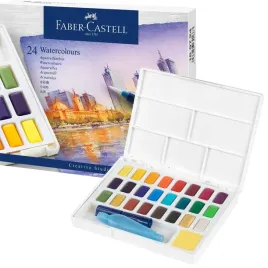 faber-castell-farby-akwarelowe-w-kostkach-24k-zestaw-akwarele-paleta-pedzel