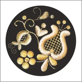 naklejka-okragla-haft-kaszubski-zlotnica