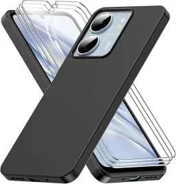etui-czarne-3x-szklo-hartowane-do-xiaomi-poco-c65-4g