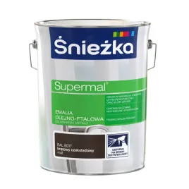 sniezka-supermal-emalia-olejno-ftalowa-brazowy-czekoladowy-ral8017-mat-5l