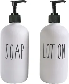 dozowniki-szklane-475-ml-zestaw-bialy-soap-lotion