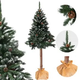 choinka-sztuczna-na-pniu-180-cm-sosna-diamentowa-z-szyszkami-osniezona