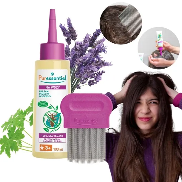 Balsam przeciw wszawicy z grzebieniem 100 ml Puressentiel Na wszy