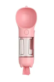dozownik-podajnik-dla-psa-na-wode-i-woreczki-300ml-rozowy