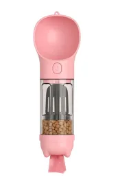 dozownik-podajnik-dla-psa-na-wode-smaczki-i-woreczki-300ml-rozowy