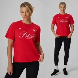 koszulka-damska-4f-polska-czerwona-bawelniana-sportowa-casual-t-shirt-s