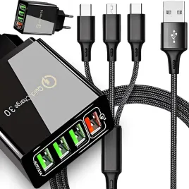 szybka-ladowarka-sieciowa-4x-usb-qc-3-0-kabel-3w1-lightning-micro-usb-usb-c