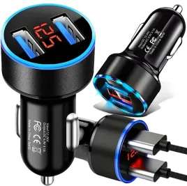 szybka-ladowarka-samochodowa-usb-3-1-quick-charge-lcd-voltomierz-wyswietlac