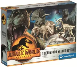 clementoni-jurassic-world-3-zestaw-wykopalisk-triceratops-i-velociraptor