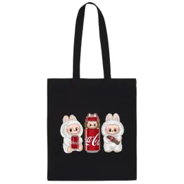 labubu-torba-czarna-coca-cola-shoperka-na-ramie-bawelniana
